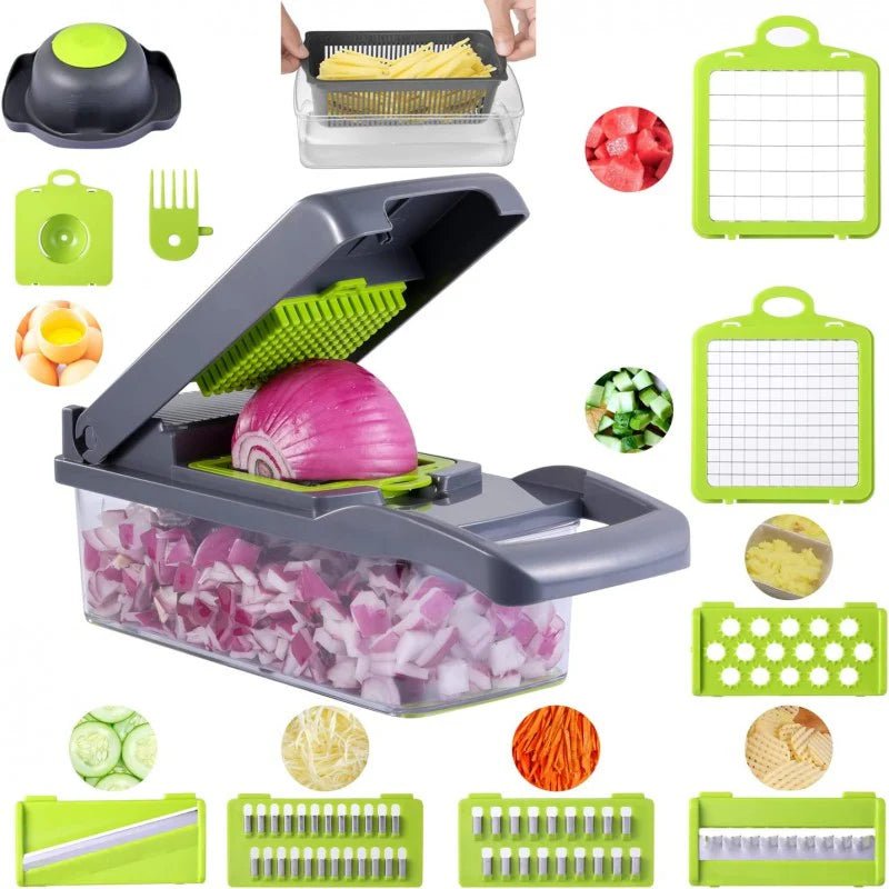16 In 1 Multifunctional Vegetable Chopper And Slicer - Savroo