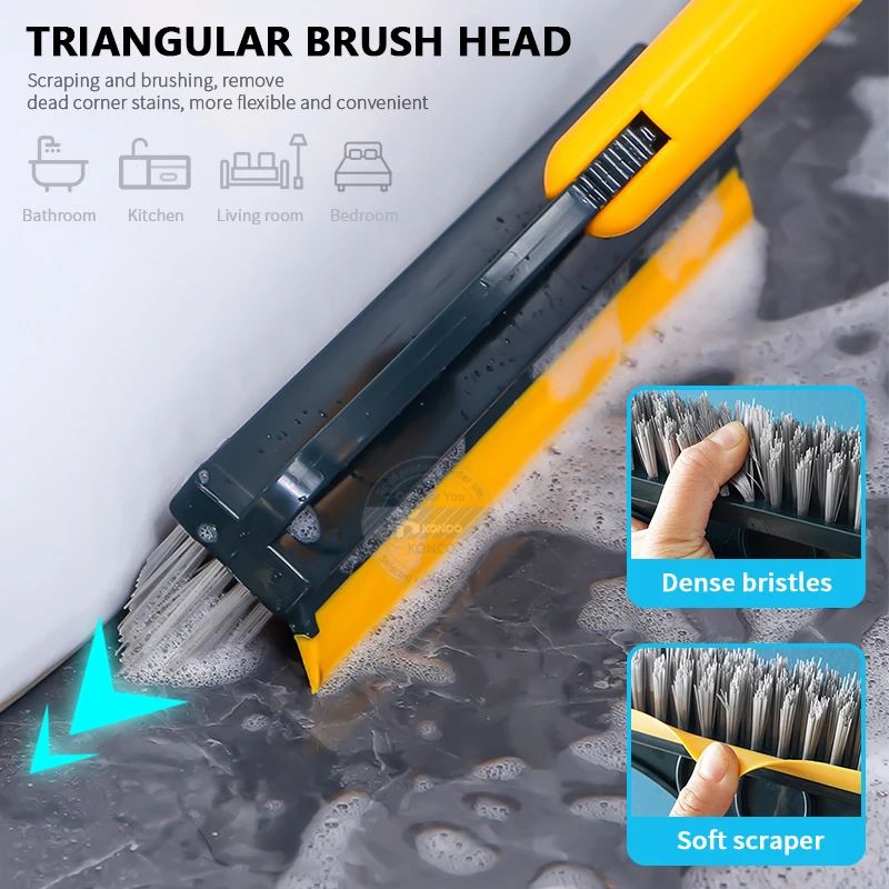 2 In 1 Cleaning Brush Long Handle Removable Wiper - Savroo