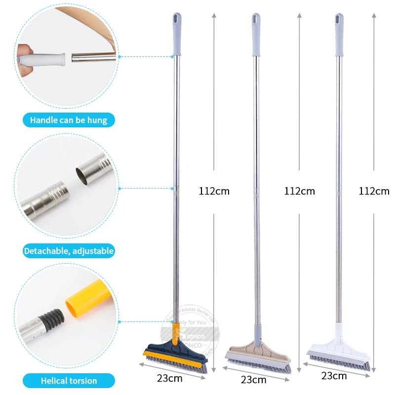 2 In 1 Cleaning Brush Long Handle Removable Wiper - Savroo