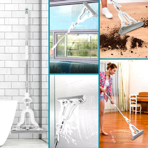 Sponge Mop with Adjustable Handle and Self-Wringing