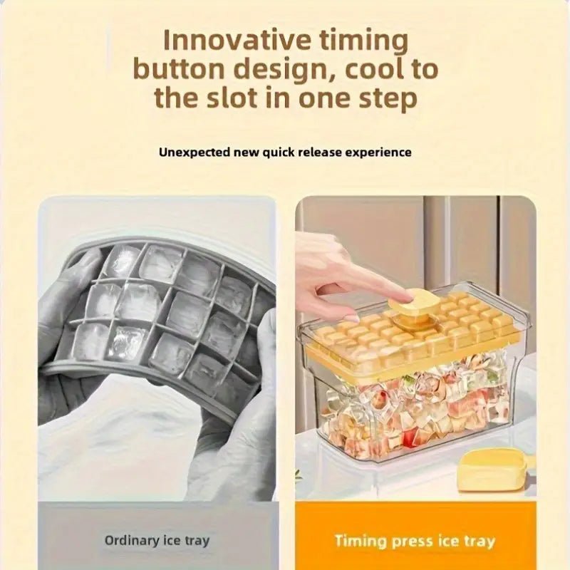 Double Layer Ice Cube Molds With Storage Box - Savroo