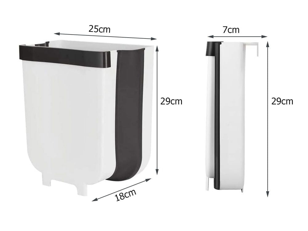 Folding Kitchen Garbage Bin (Random Colours) - Savroo
