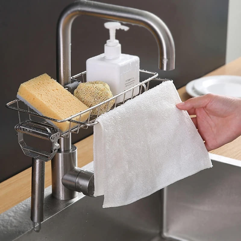 Sink Faucet Storage Rack Stainless Steel (Big Size) - Savroo