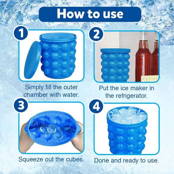 Silicon Portable Ice Cube Maker - Savroo