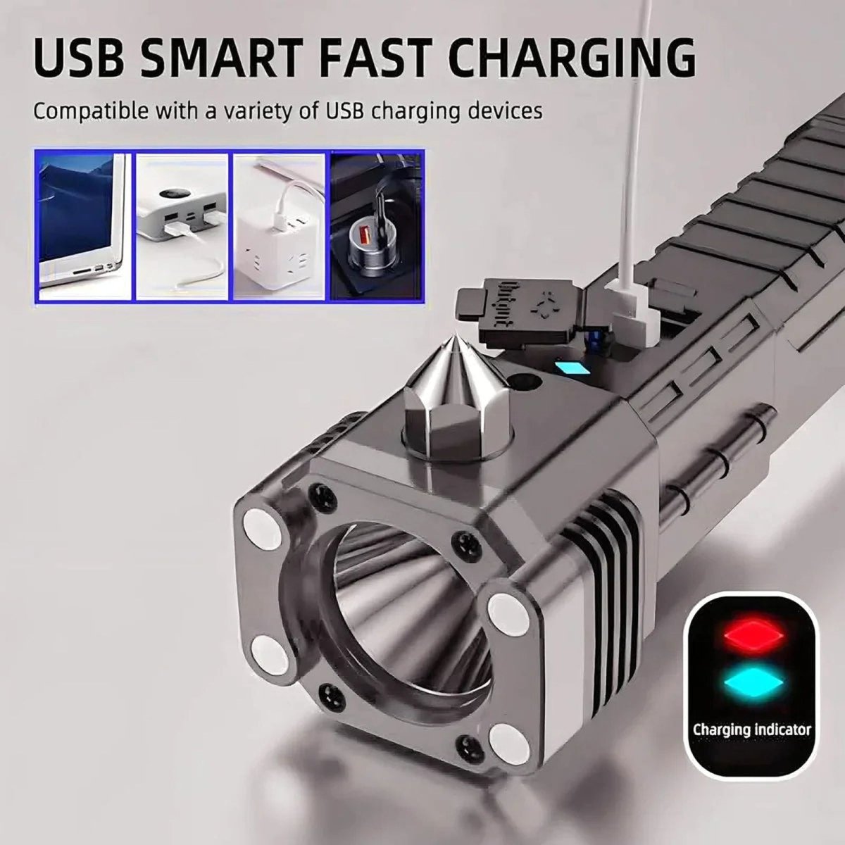 Super Bright Rechargeable LED Flashlight - Savroo