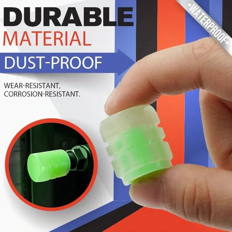 Universal Fluorescent Car Tire Valve Caps - Savroo
